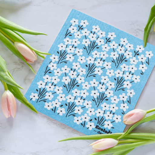 Jubilee - Swedish Dishcloth Blue Bouquet Home & Kitchen