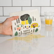 Jubilee - Swedish Dishcloth Happy Camper | Beige Home & Kitchen