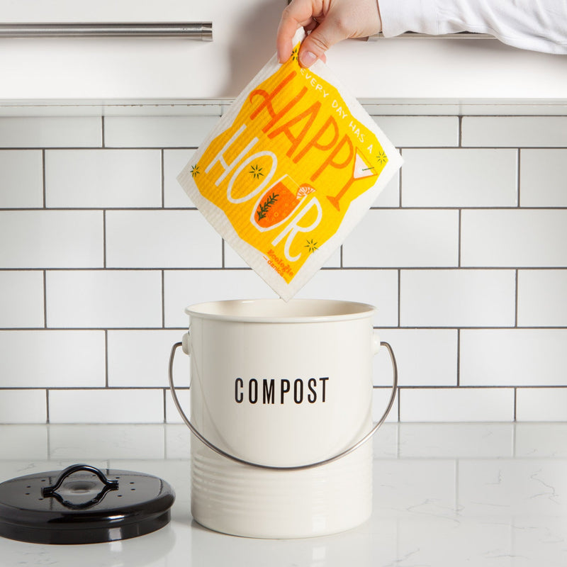 Jubilee - Swedish Dishcloth Happy Hour | Yellow Home & Kitchen