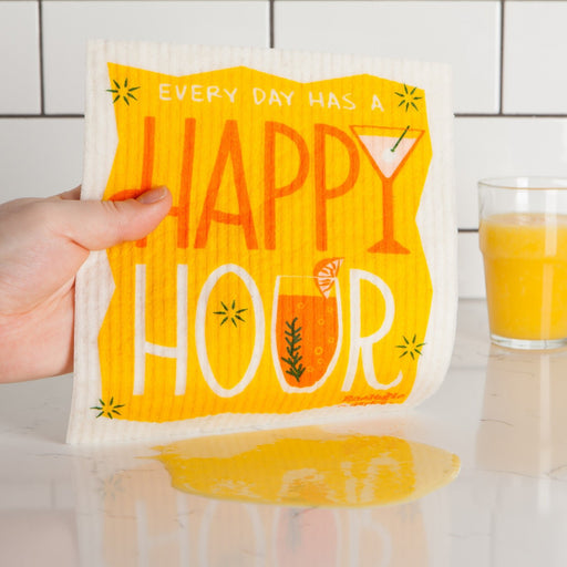 Jubilee - Swedish Dishcloth Happy Hour | Yellow Home & Kitchen