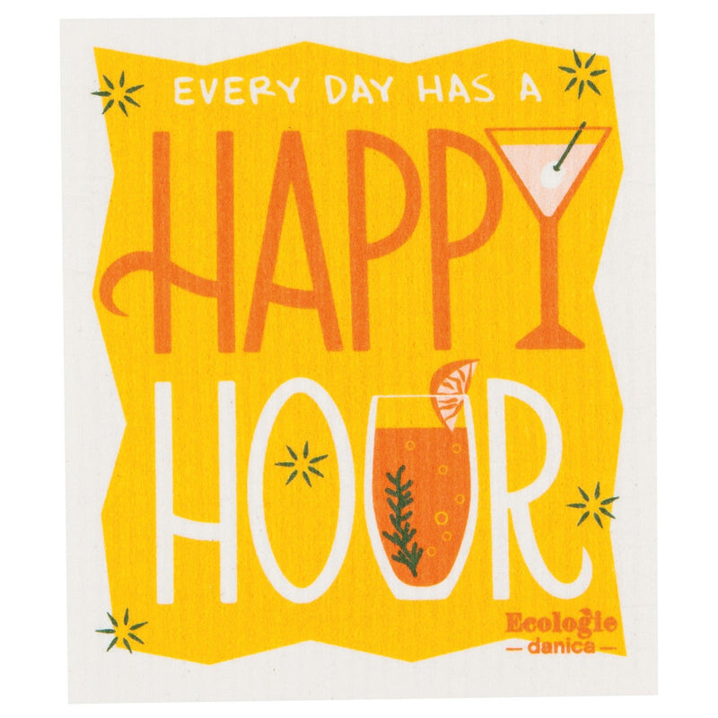 Jubilee - Swedish Dishcloth Happy Hour | Yellow Home & Kitchen