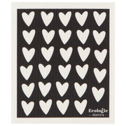 Jubilee - Swedish Dishcloth Hearts | Black Home & Kitchen