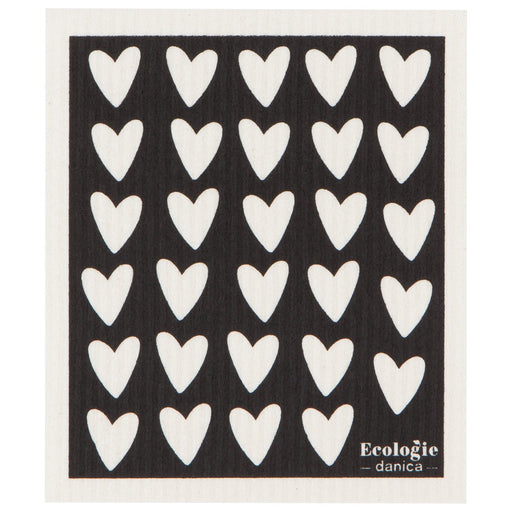 Jubilee - Swedish Dishcloth Hearts | Black Home & Kitchen