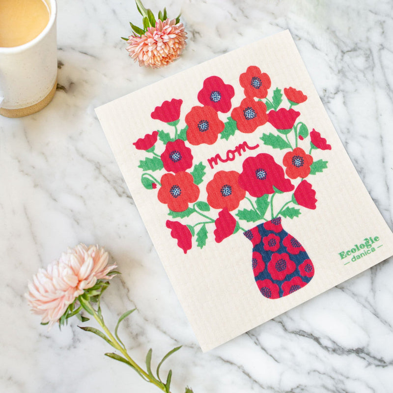 Jubilee - Swedish Dishcloth Poppy Bouquet Home & Kitchen