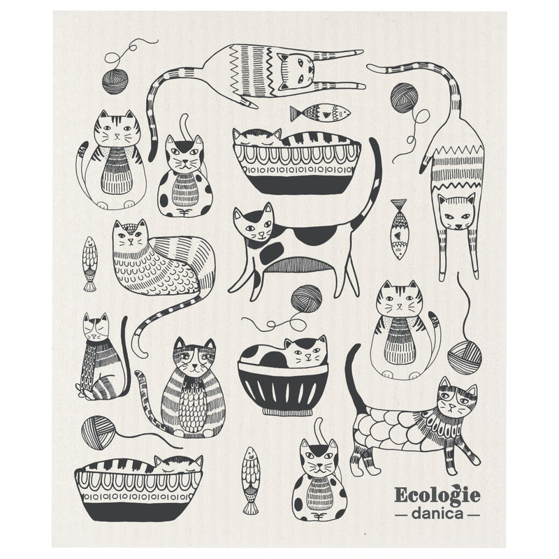Jubilee - Swedish Dishcloth Purr Party | Beige Home & Kitchen