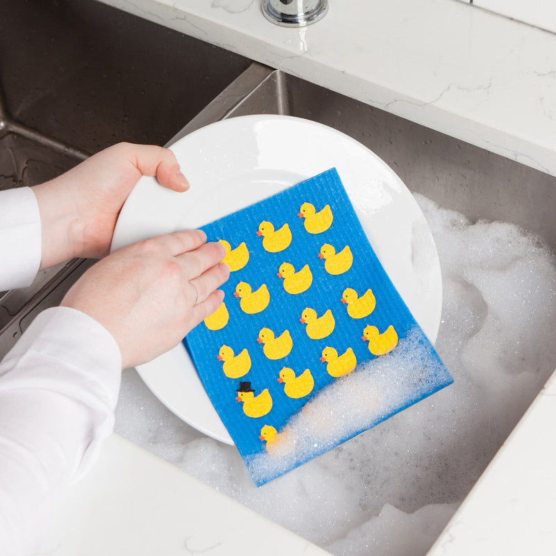 Jubilee - Swedish Dishcloth Rubber Duckies | Pink Home & Kitchen