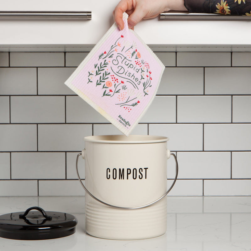 Jubilee - Swedish Dishcloth Stupid Dishes | Pink Home & Kitchen