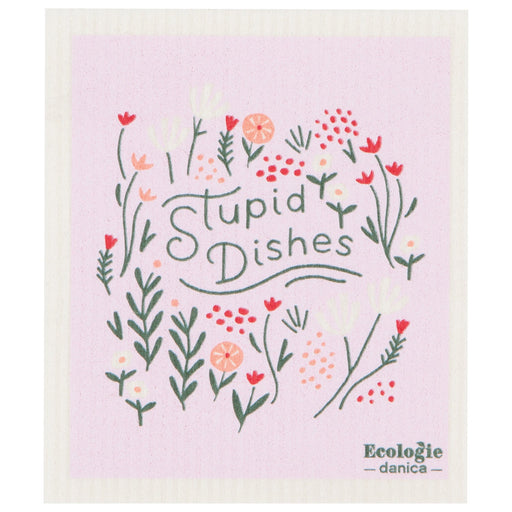 Jubilee - Swedish Dishcloth Stupid Dishes | Pink Home & Kitchen