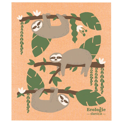 Jubilee - Swedish Dishcloth Sybil Sloth | Orange Home & Kitchen
