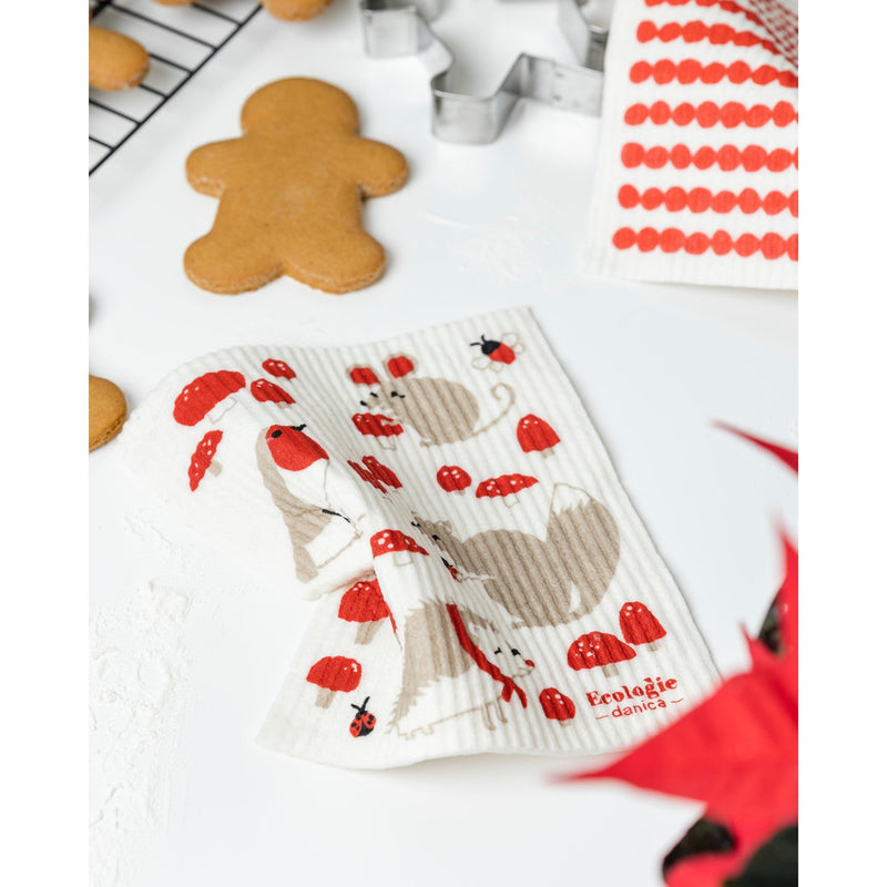Jubilee - Swedish Dishcloth Toadstool Time | Beige Home & Kitchen
