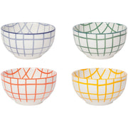 Jubilee - Wobbly Check Bowls Set of 4 Home & Kitchen
