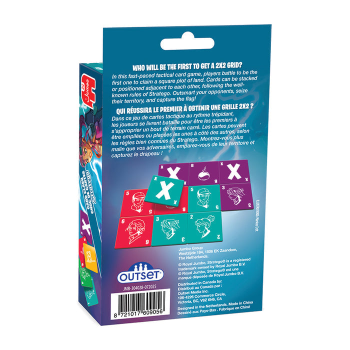 Jumbo Stratego Card Clash bilingual box back