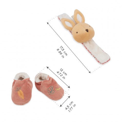 Kaloo - SOUND WRISTBAND & SLIPPERS - RABBIT Mother & Baby
