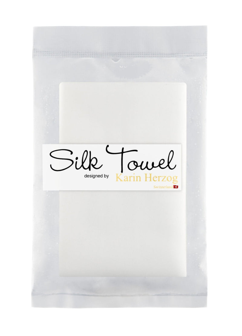 Karin Herzog - White Silk Towel 7.5 X 7.5 Inches Beauty & Personal Care