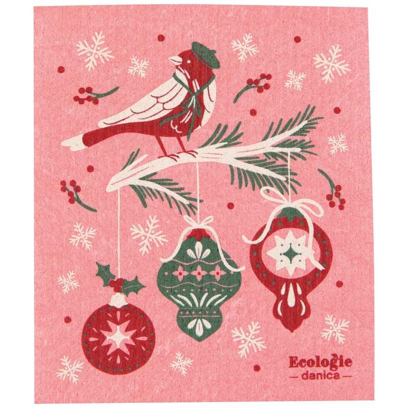Danica - Season's Tweetings Christmas Swedish Dishcloth