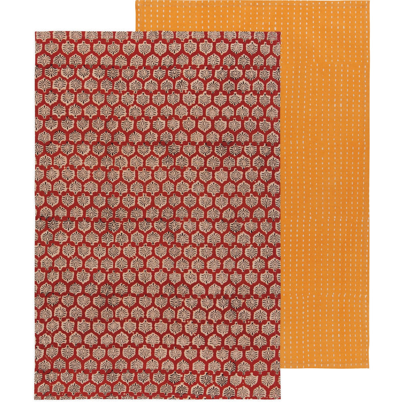 Danica Heirloom - Field Block Printed Dishtowel Set of 2