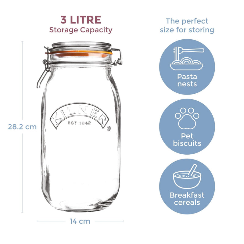 Kilner - Clip - Top Jar Home & Kitchen 3L