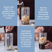 Kilner - Pickle Jar with Lifter - 1L Home & Kitchen