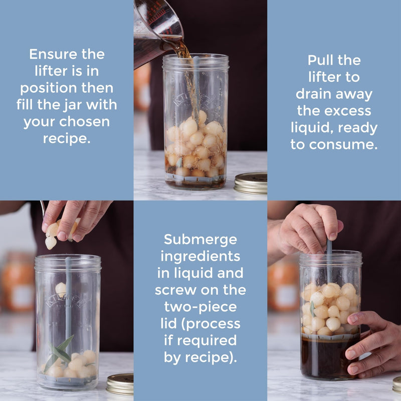 Kilner - Pickle Jar with Lifter - 1L Home & Kitchen
