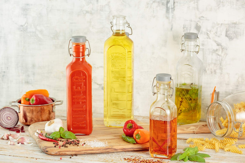 Kilner - Square Clip - Top Bottle Home & Kitchen 600ml