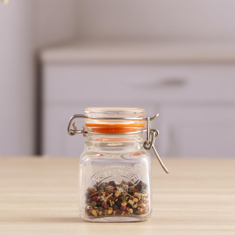 Kilner - Square Clip - Top Spice Jar - 70ml Home & Kitchen