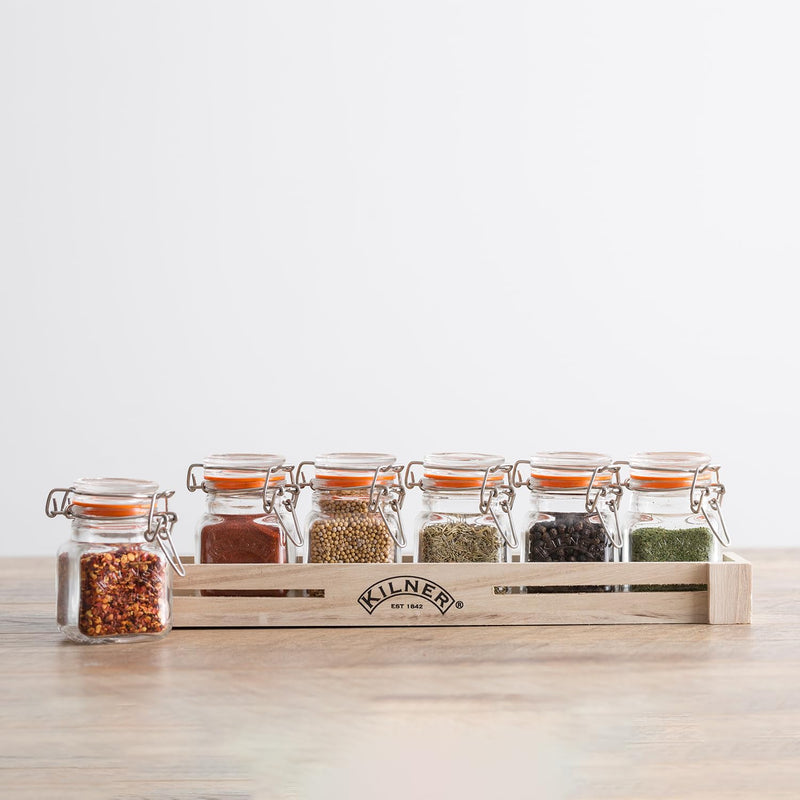 Kilner - Square Clip - Top Spice Jar - 70ml Home & Kitchen