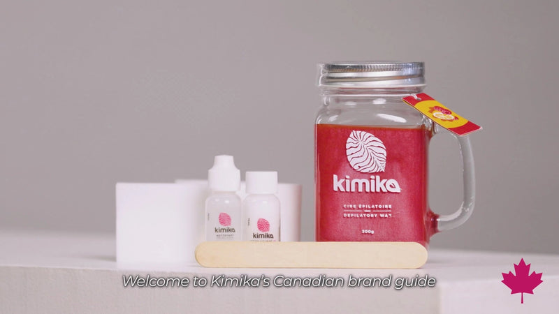 KIMIKA - Holiday Kit (Raspberry Wax 500g + Spatula + Wax Roll) Health & Beauty
