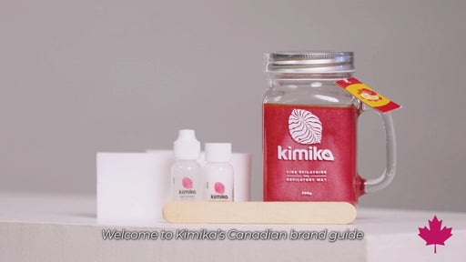 KIMIKA - Holiday Kit (Raspberry Wax 500g + Spatula + Wax Roll) Health & Beauty