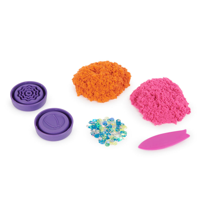 Kinetic Sand Flowfetti themed mix-ins and tube