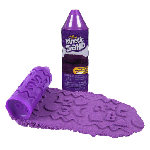 Kinetic Sand - Kinetic Sand, Stamp N' Roll Crayon with 3 oz Play Sand Toys & Games