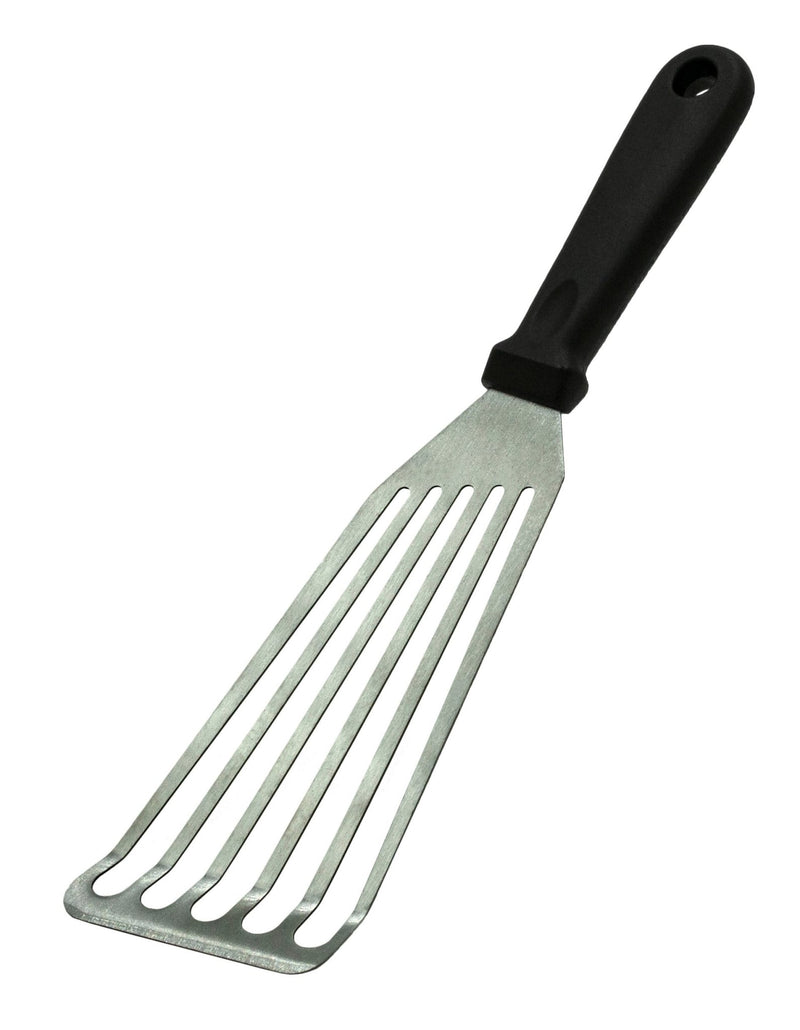 KITCHEN BASICS - Slotted Baking Spatula / Fish Turner Stainless - Steel - Black Home & Kitchen