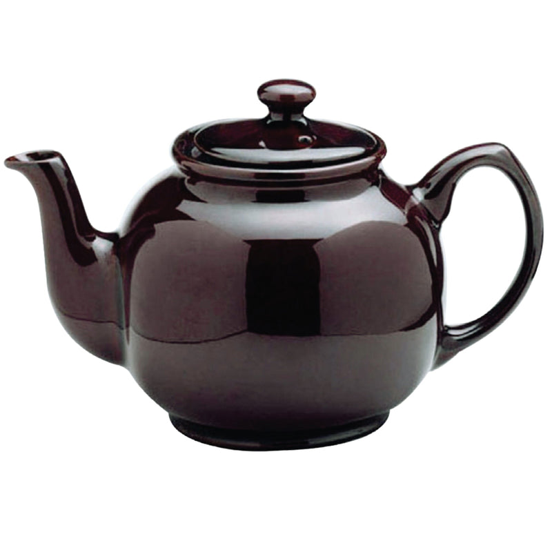 KITCHEN BASICS - Teapot 10CUP Brown 1500 mL / 51 oz Home & Kitchen