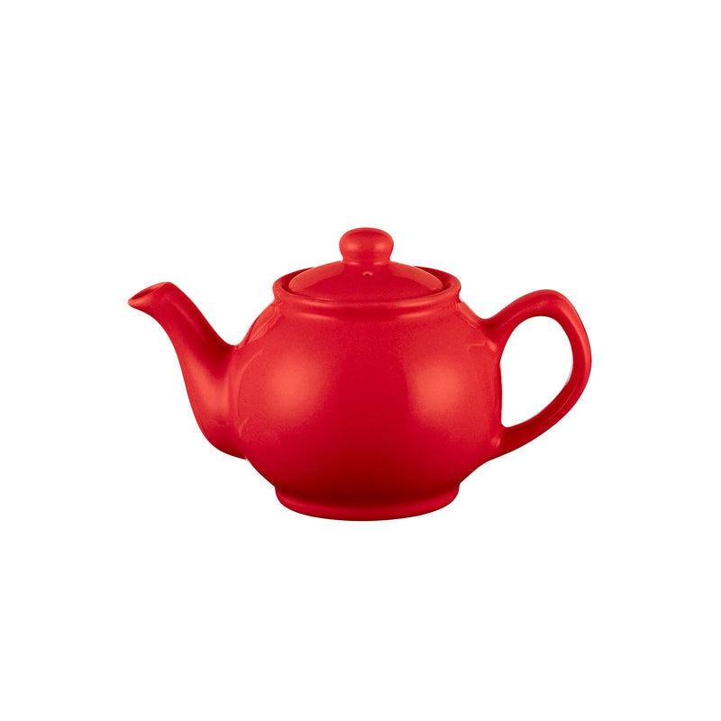 KITCHEN BASICS - Teapot 2CUP Red 430 mL / 14.5 oz Home & Kitchen