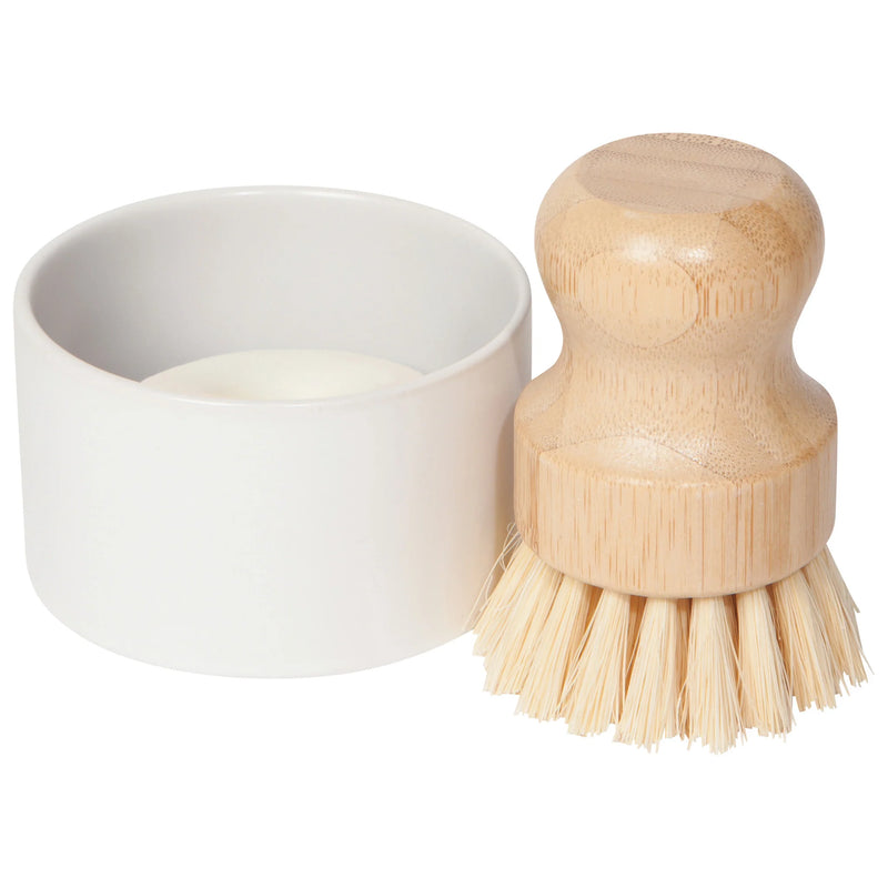 Heirloom - Set/3 Dish Brush/Soap/Holder