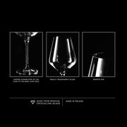 KROSNO - AVANTE - GARDE Red Wine Glass Set Home & Kitchen