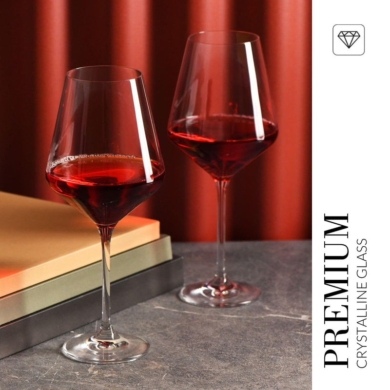 KROSNO - AVANTE - GARDE Red Wine Glass Set Home & Kitchen