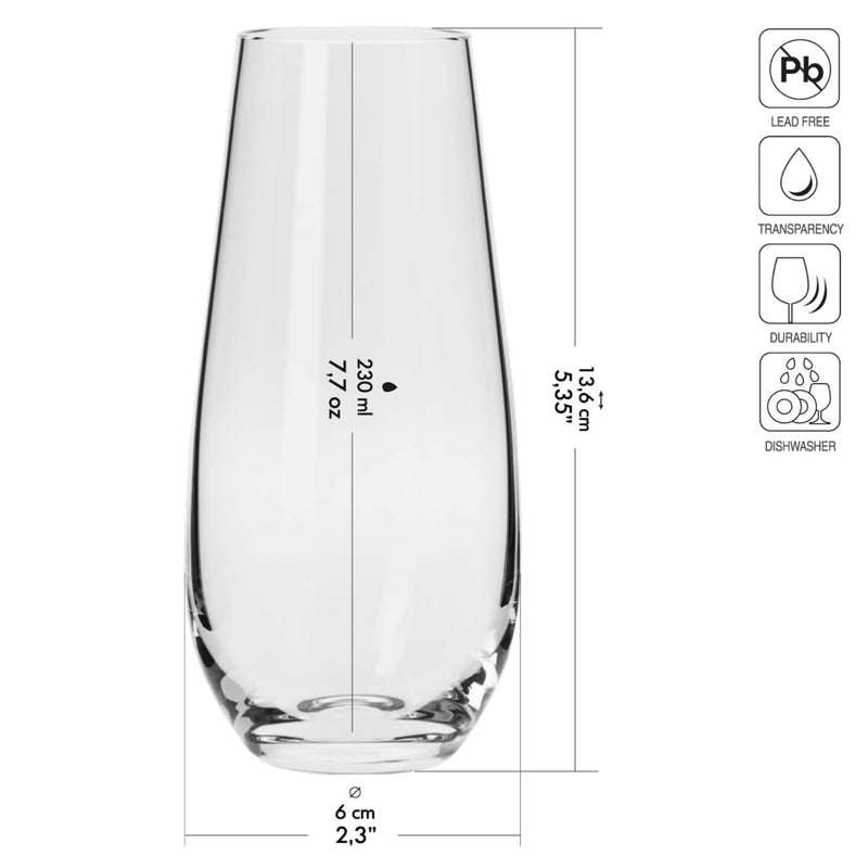 KROSNO - HARMONY Lumi Wine Glass Set Home & Kitchen