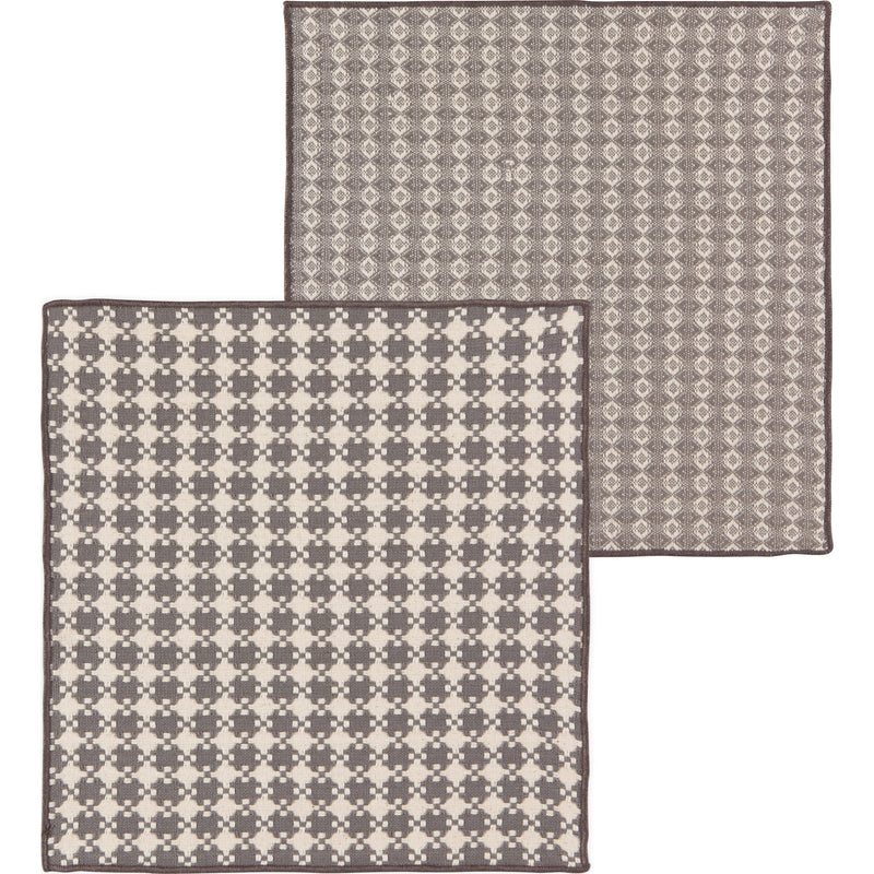Heirloom - Set/2 Dishcloth Facet Shadow
