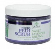 LA PALM - Pedicure Gel Scrub Sweet Lavender Dreams (Organic Jojoba) Beauty & Personal Care