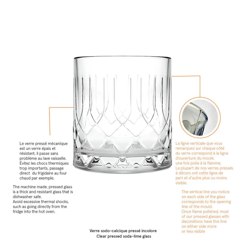 La Rochere - Chicago Whisky Tumbler - 12oz Home & Kitchen