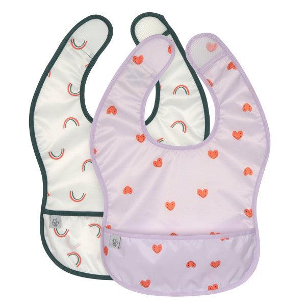 Lassig - Lightwight Bib 2 pcs - Happy Rascals Mother & Baby Heart