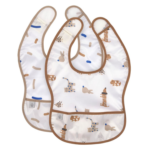 Lassig - Lightwight Bib 2 pcs - Little Mateys Mother & Baby Royal Blue