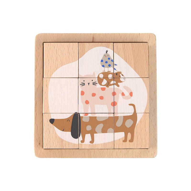 Lassig - Cube Puzzle Wood