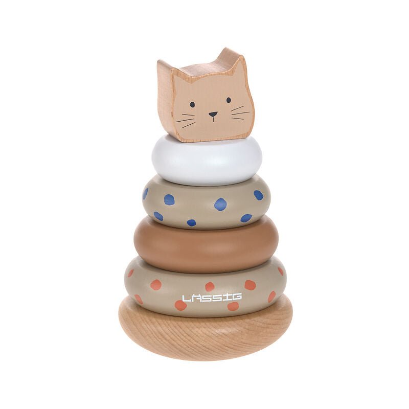 Lassig - Little Mateys Stacking Ring Tower Wood — LIMOLIN