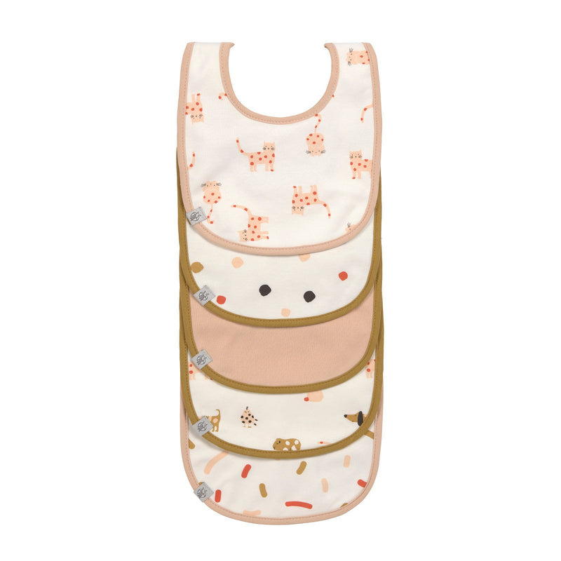 Lassig - Little Mateys Value Pack Bib (5 pcs) Spicy Orange Mother & Baby Spicy Orange