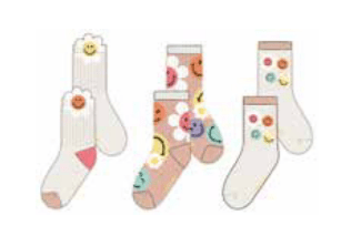 Lassig - Socks 3 pcs SmileyWorld® , GOTS