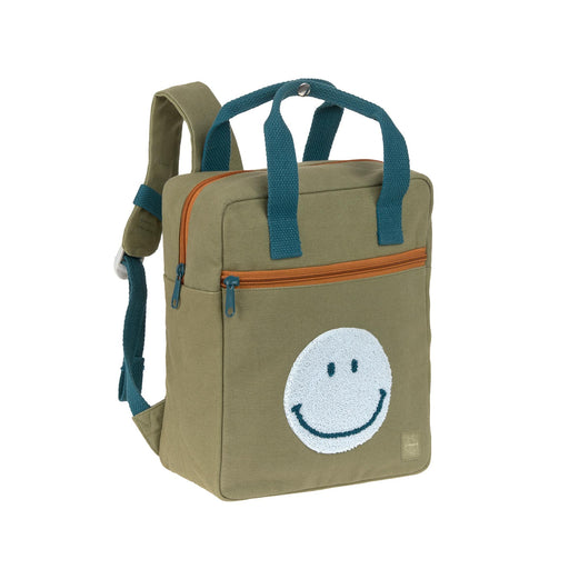 Lassig - Square Backpack Small GOTS - Little Gang Luggage & Bags Little One & Me Olive