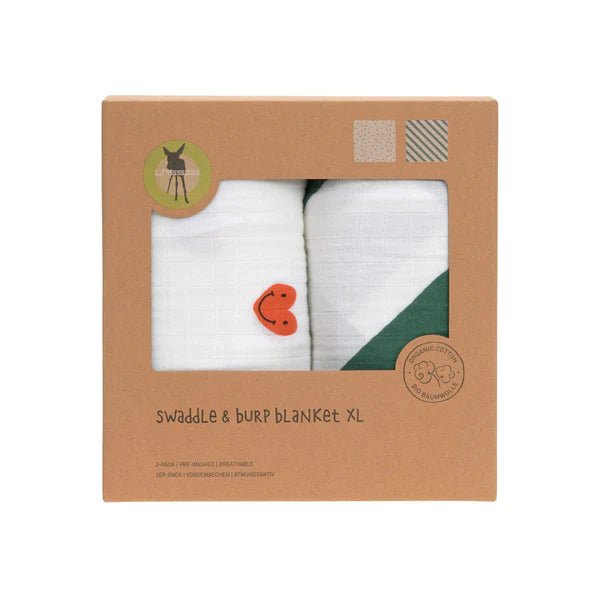 Lassig - Swaddle & Burp Blanket GOTS
