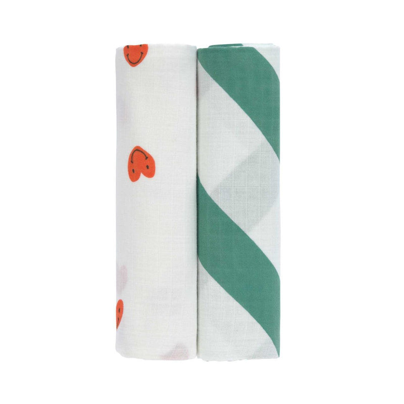 Lassig - Swaddle & Burp Blanket GOTS