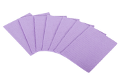 Medicom SafeBasics 8280 lavender dry-back dental bibs, case of 500